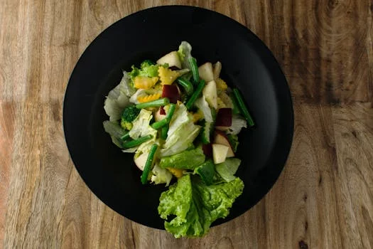 garden salad with fresh vegetables